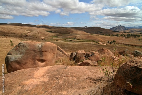 View of Ihorombe plateau. Madagascar. Africa.