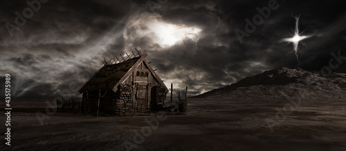 House on the haunted wasteland