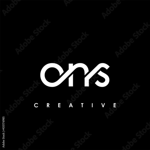 ONS Letter Initial Logo Design Template Vector Illustration