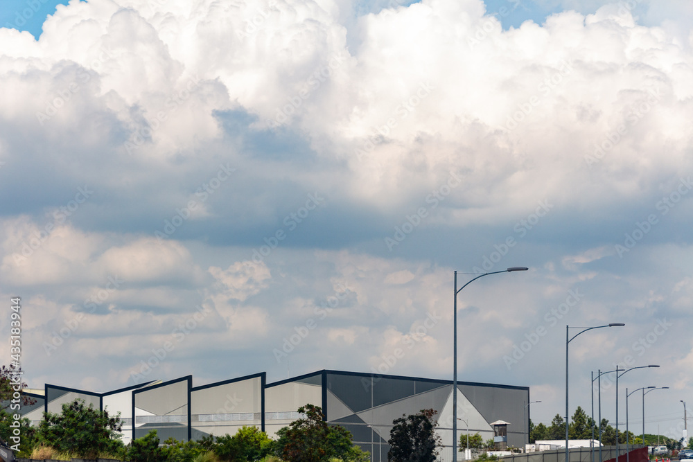 Fototapeta premium clouds over the city
