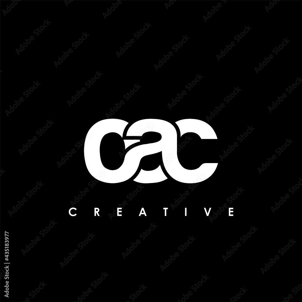 Fototapeta premium OAC Letter Initial Logo Design Template Vector Illustration
