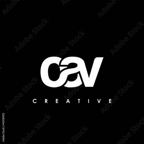 OAV Letter Initial Logo Design Template Vector Illustration