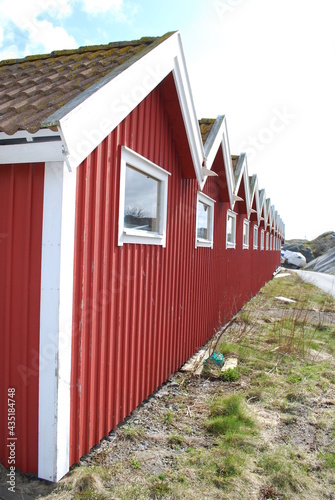 Red cabins