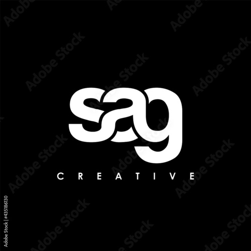 Fototapeta SAG Letter Initial Logo Design Template Vector Illustration
