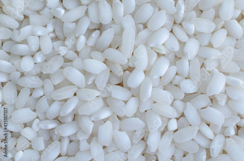 Top view of dry organic Japanese rice seed background