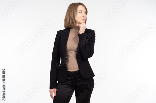 A modern woman. The smiling...