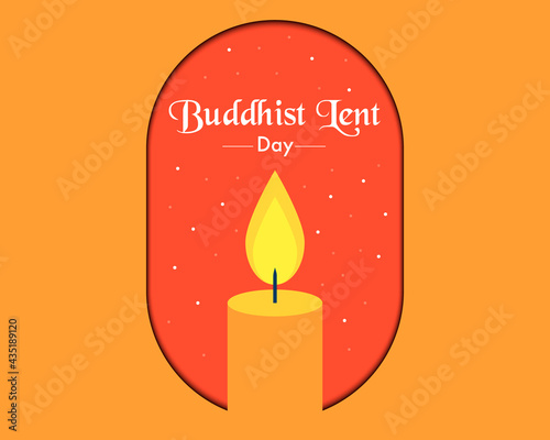 Buddhist Lent Day Greeting Template