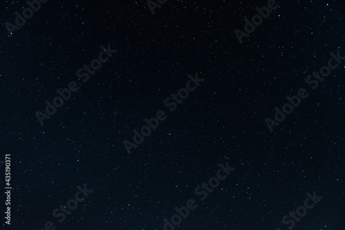 Dark night starry sky and galaxy in outer space universe background