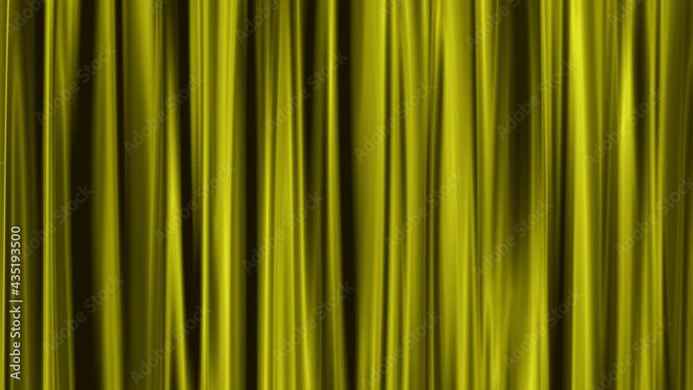 Yellow Curtain Loop Animation Background