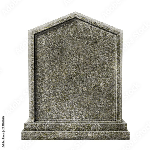 Photo gravestone isolated on white background