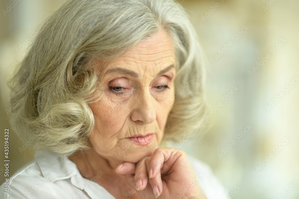 beautiful sad senior woman beautiful sad senior woman