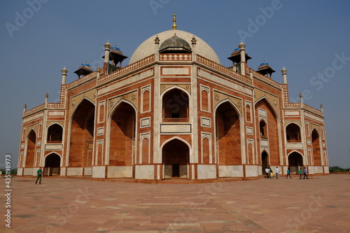 India Delhi - Humayun tomb park - Masjid Humayun Tomb roof view