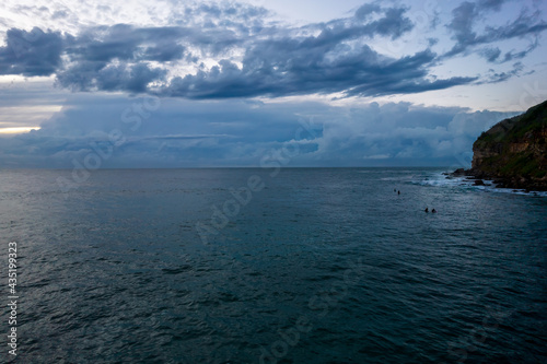 Cloudy seascape from above © Merrillie