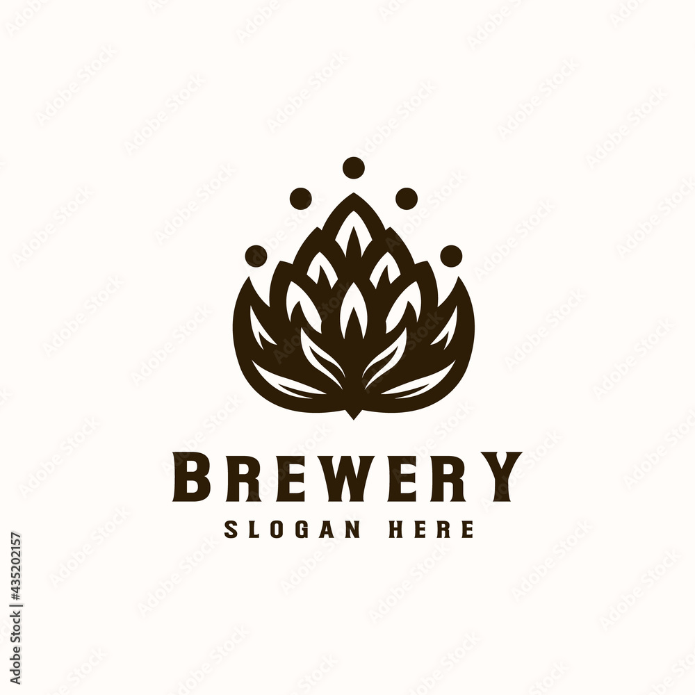 Fototapeta premium Brewery Logo Template. Vector Illustration