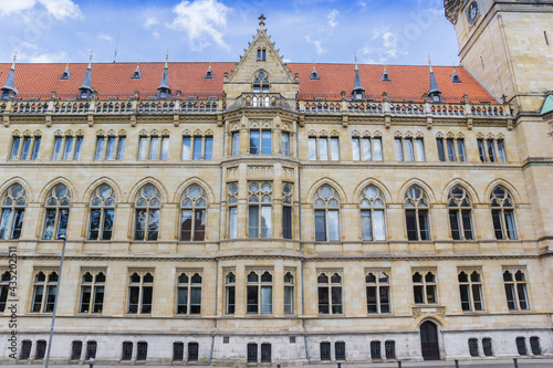 Facade of the historic town hall in Braunschweig, Germany