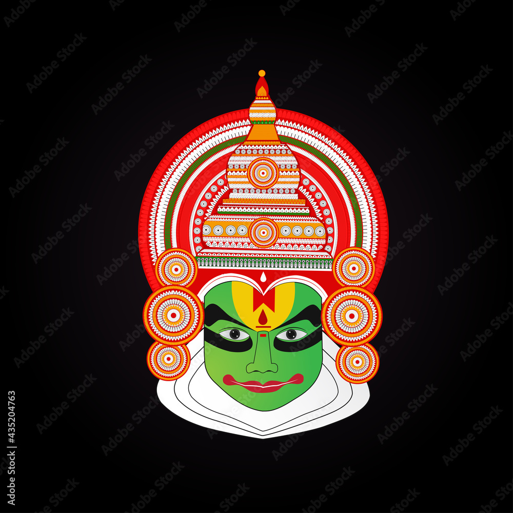 Obraz premium Kathakali Vector