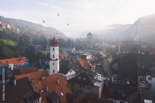 Obraz na płótnie Early morning in Feldkirch, Austria w salonie