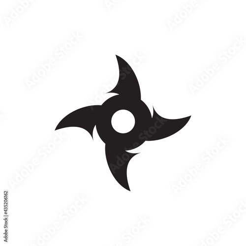 Ninja dart logo design template