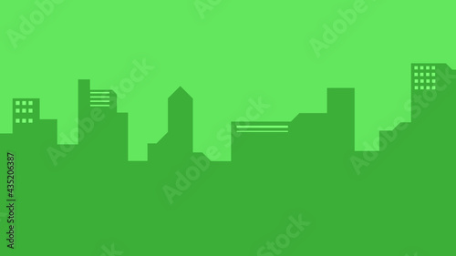 Simple Silhouette City Background. Suitable for game background asset, wallpaper, and website background asset.