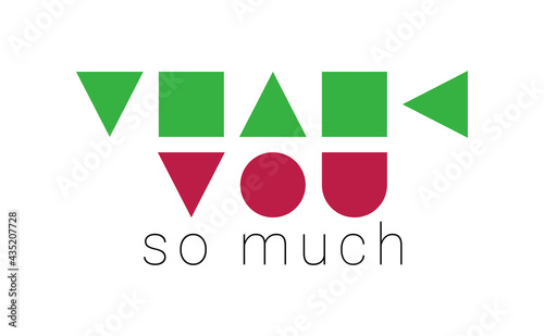 Thank you so much. Vector composition in minimalistic font style