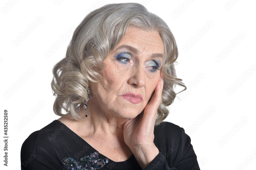 sad senior woman posing sad senior woman posing