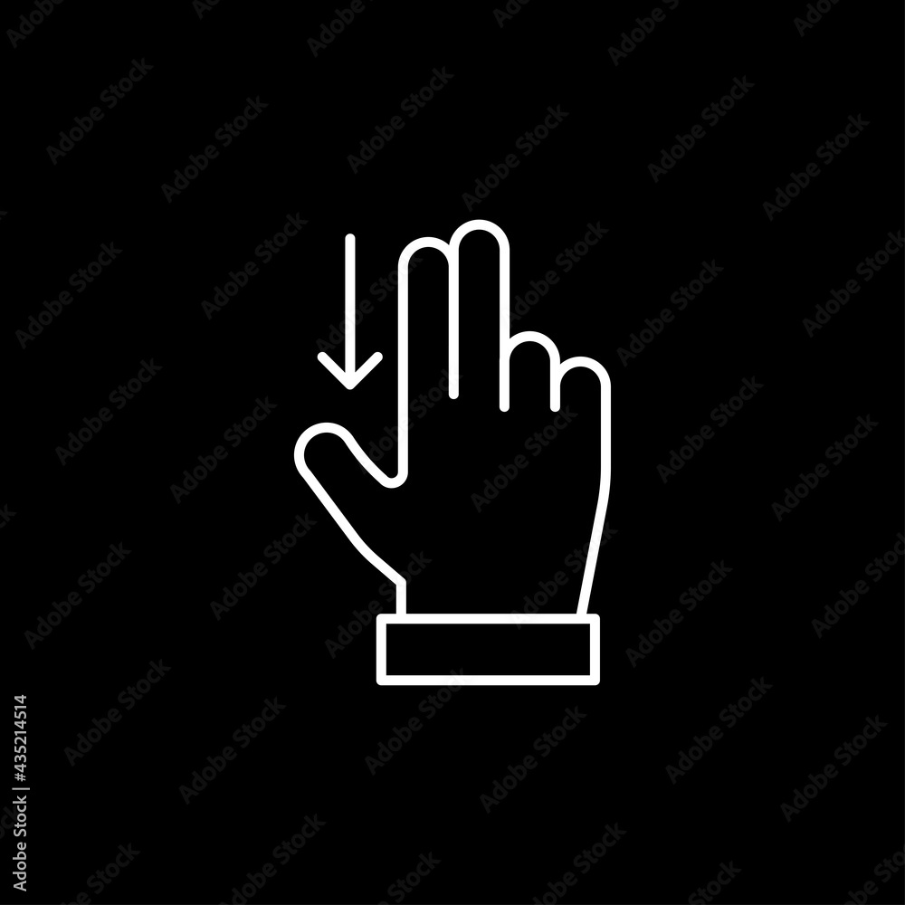 Hand touch icon isolated on white background. Gesture symbol modern, simple, vector, icon for website design, mobile app, ui. Vector Illustration Hand touch icon isolated on white background. Gesture symbol modern, simple, vector, icon for website design, mobile app, ui. Vector Illustration