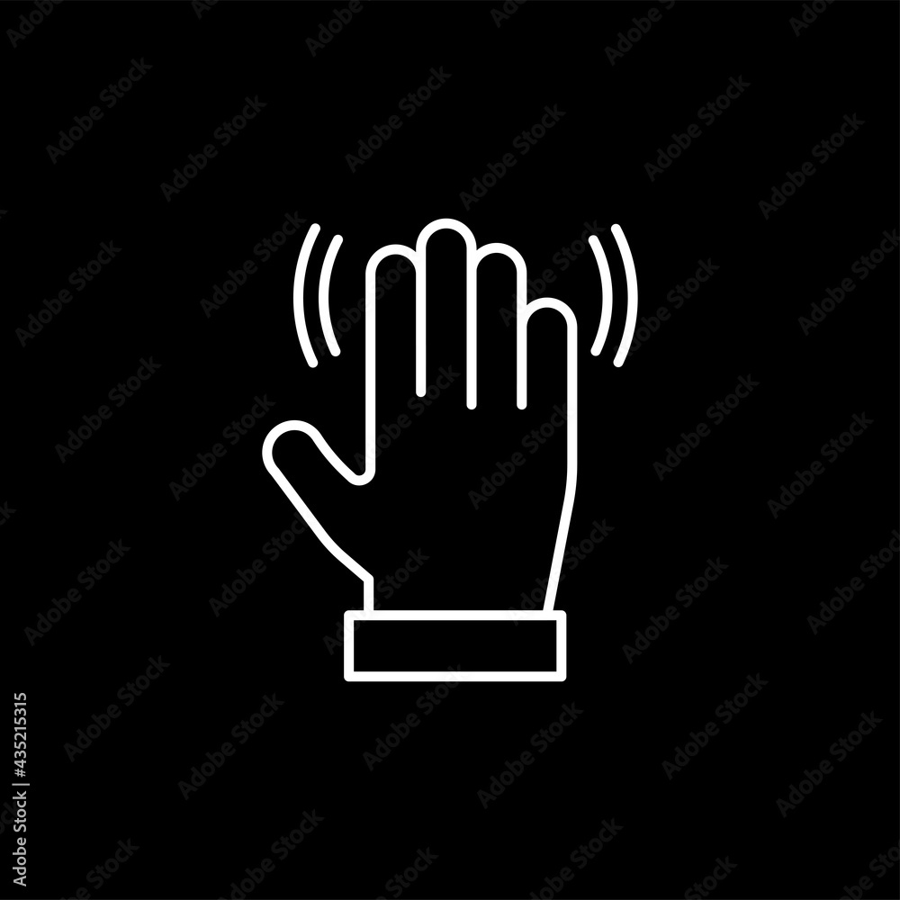 Hand touch icon isolated on white background. Gesture symbol modern, simple, vector, icon for website design, mobile app, ui. Vector Illustration Hand touch icon isolated on white background. Gesture symbol modern, simple, vector, icon for website design, mobile app, ui. Vector Illustration
