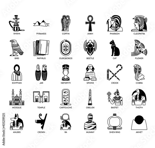 Egypt symbol, Thin Line and Pixel Perfect Icons