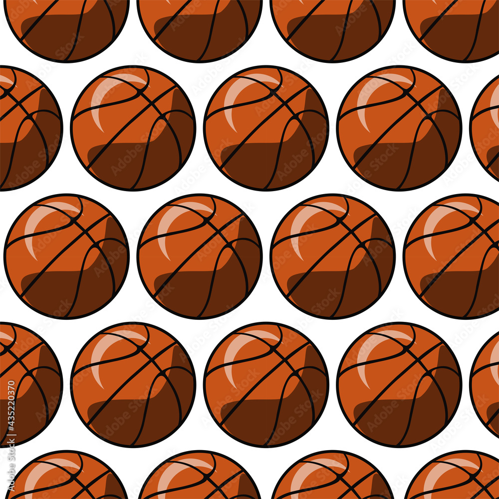 Graphic basketball pattern for your design and background, sport ball pattern