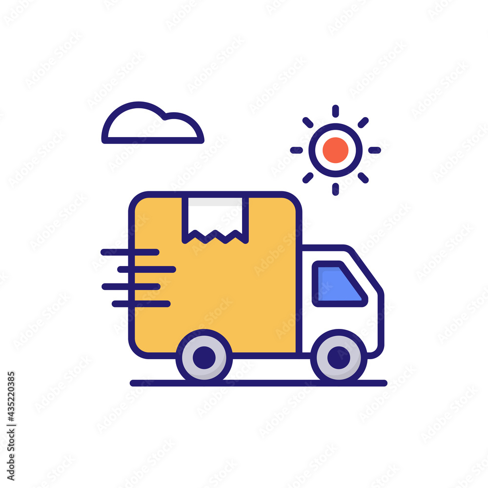 Express Delivery vector icon style illustration. EPS 10 File Express Delivery vector icon style illustration. EPS 10 File