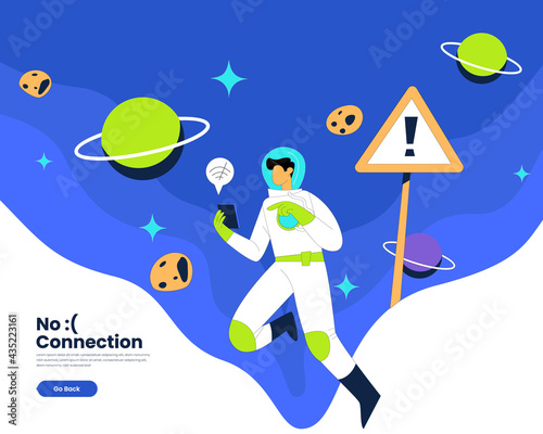 No internet connection vector illustration 