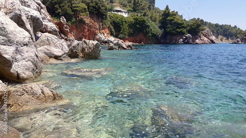 Pristine Bay view of a greece island.