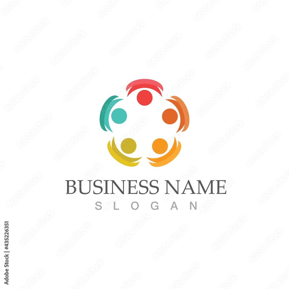 Community, network and social icon Community, network and social icon