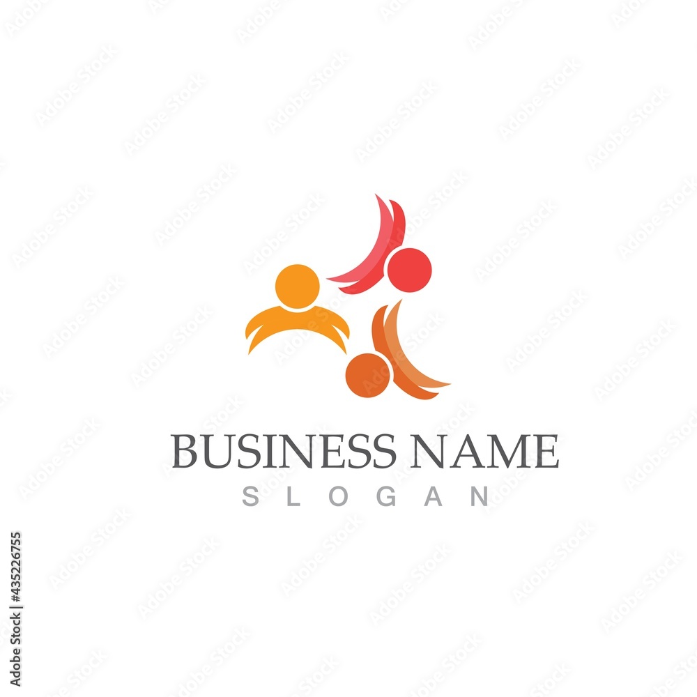 Community, network and social icon Community, network and social icon