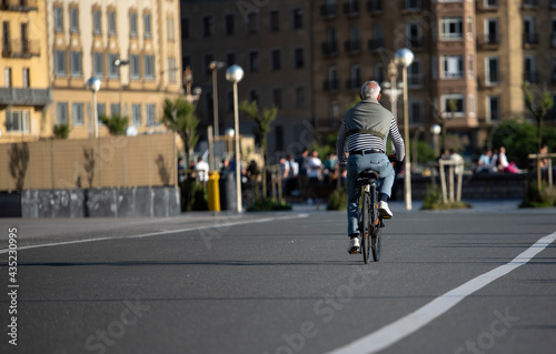 relaxing bike ride, around town