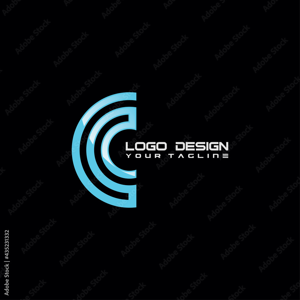 Abstract Modern C Symbol Logo Design Abstract Modern C Symbol Logo Design