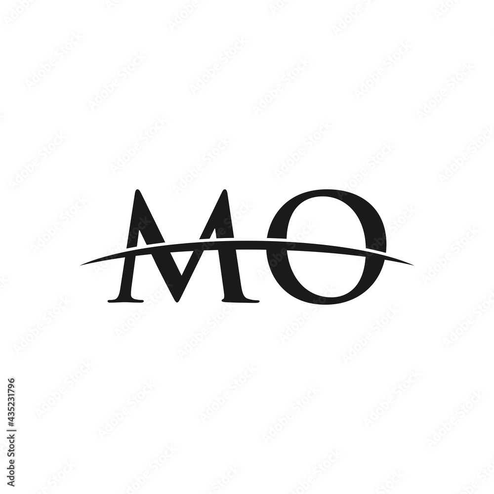 MO initial swoosh horizon, company logo design inspiration MO initial swoosh horizon, company logo design inspiration