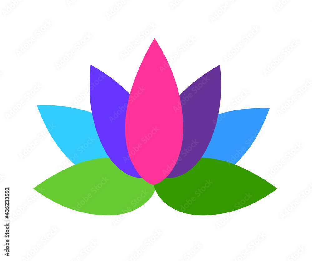 Lotus flower logo icon