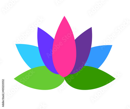 Lotus flower logo icon