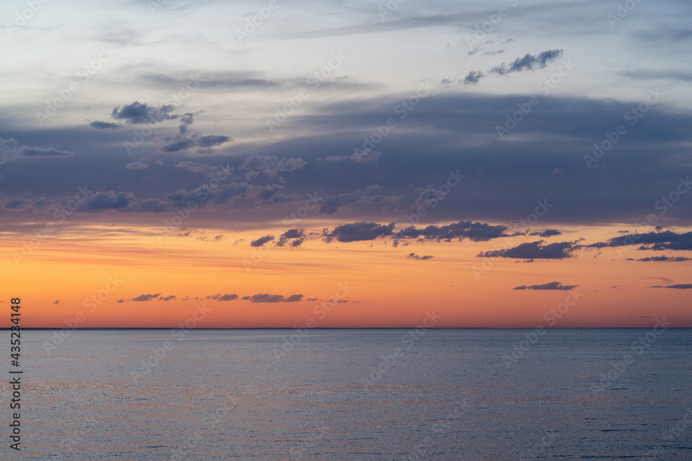 sunset sky with beautiful colors