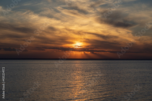 sunset with god rays beautiful and gorgeous