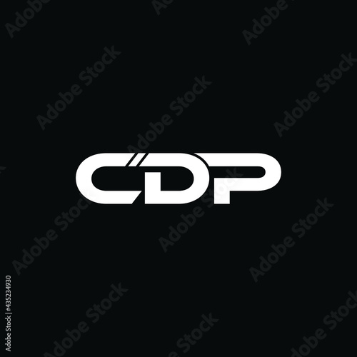 cdp letter logo design