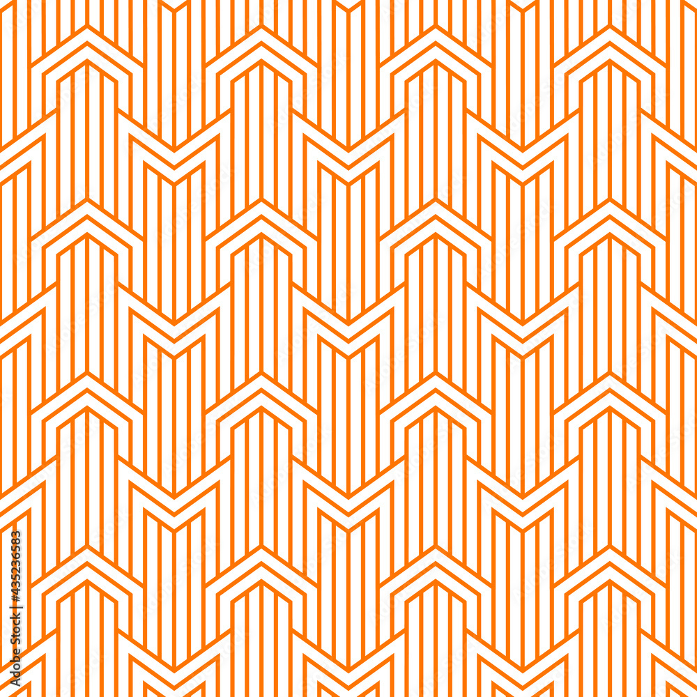 Seamless art deco line pattern design