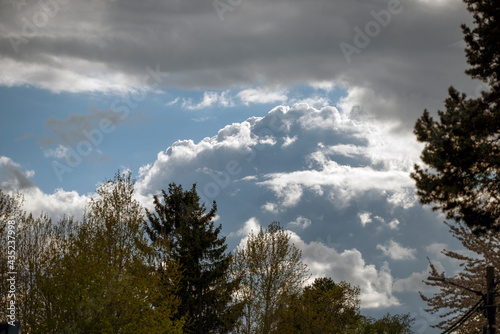Canvas Print clouds in the sky, nacka, sverige, sweden, stockholm