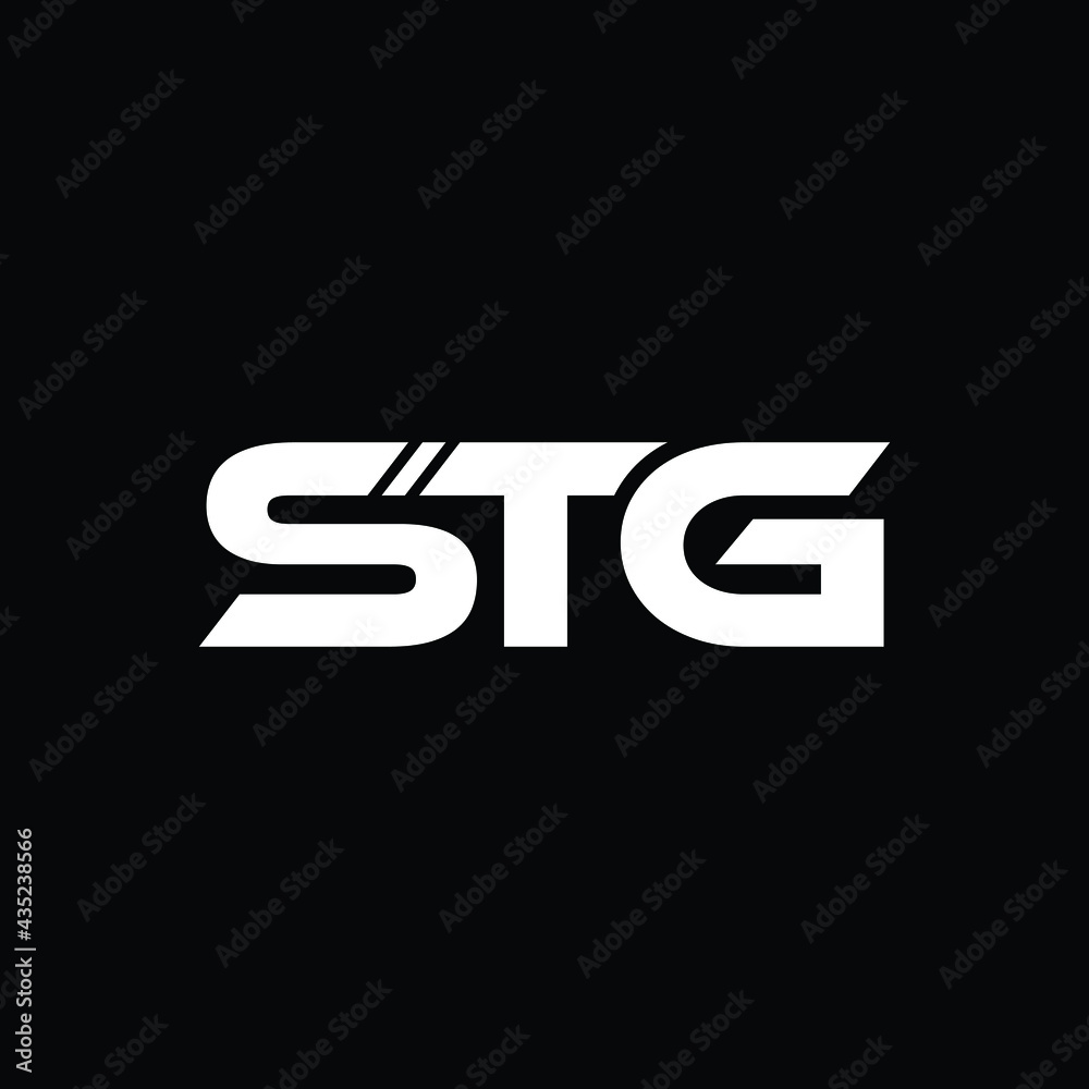 stg letter logo design Векторный объект Stock | Adobe Stock