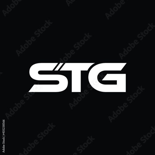 stg letter logo design  photo