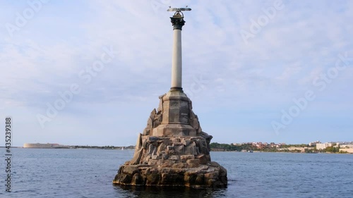 Monument to Sunken Ships in Sevastopol, Crimea peninsula.