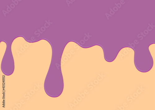 Melting ice cream, poster design template, tasty banner, vector illustration