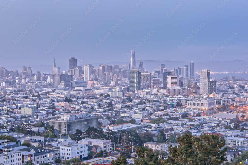 San Francisco Skyline During Blue Hour