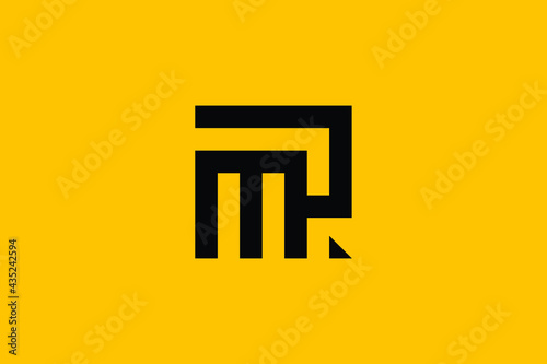 MR logo letter design on luxury background. RM logo monogram initials letter concept. MR icon logo design. RM elegant and Professional letter icon design on background. M R RM MR